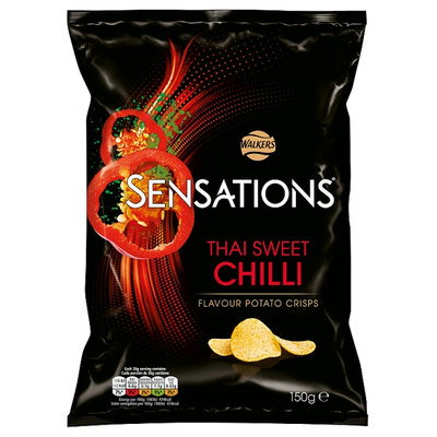 Walkers Sensations Thai Sweet Chilli Crisps, 150g