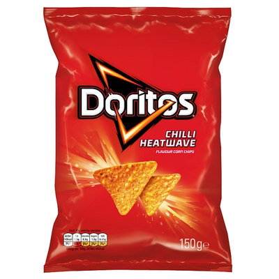 Doritos Chilli Heatwave, Corn Chip Crisps, 140g