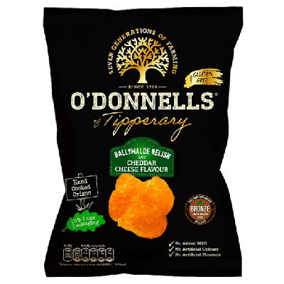 O'Donnells Ballymaloe Relish & Cheese Crisps, 125g