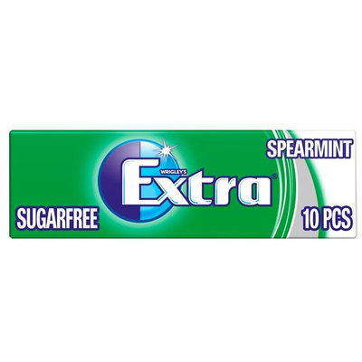 Wrigley's Extra Spearmint Chewing Gum, 10pc