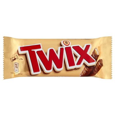 Twix Chocolate Biscuit Twin Bar, 50g
