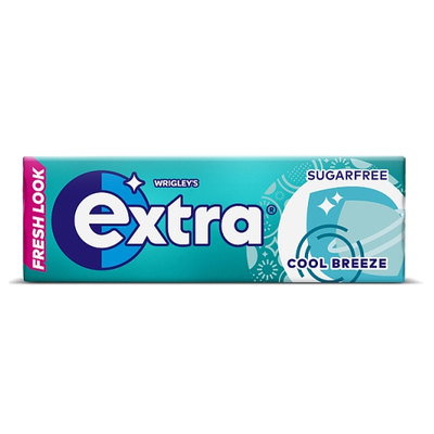 Wrigley's Extra Cool Breeze Chewing Gum, 10 pc