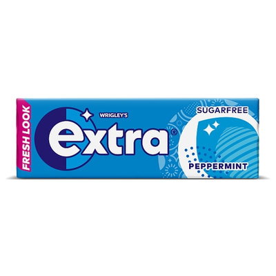 Wrigley's Extra Peppermint Chewing Gum, 10pc