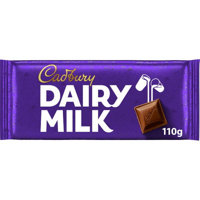 Cadbury Dairy Milk Chocolate Bar, 110g