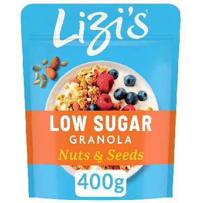 Lizi's Granola Low Sugar Nuts & Seeds 400g, 400g