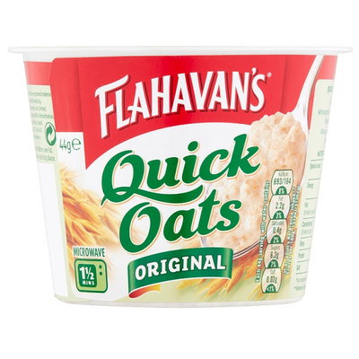 Flahavan's Quick Oats Pot - Original Porridge Oats, 44g