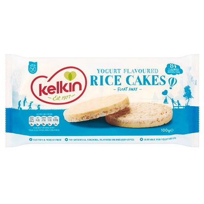 Kelkin Gluten Free Yoghurt Rice Cakes, 100g