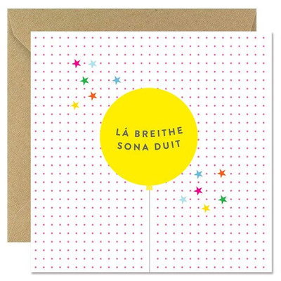 Lá Breithe Shona Duit Card