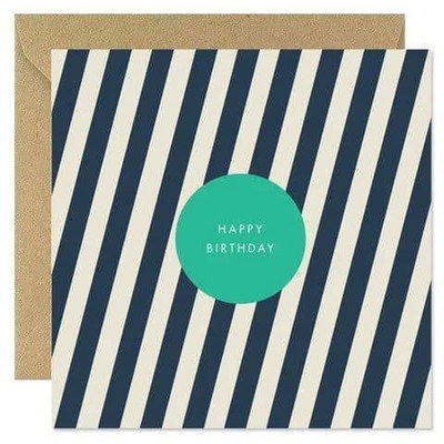 Bold Bunny Happy Birthday Card