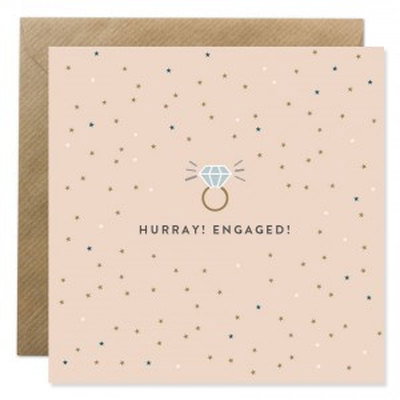 Bold Bunny Engagement Card