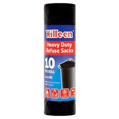 Killeen Heavy Duty Refuse Sacks 120L, 10pk