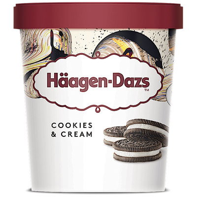 Haagen-Dazs Cookies & Cream Ice Cream, 460ml