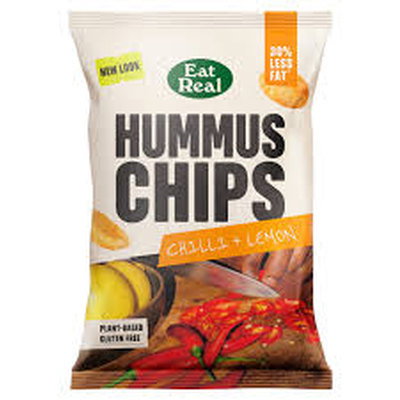 Eat Real Hummus Chips Chilli & Lemon, 110g