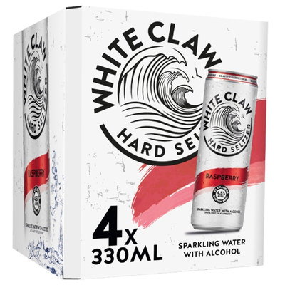 White Claw Raspberry, 4pk 330ml