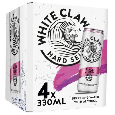 White Claw Black Cherry, 4 x 330ml