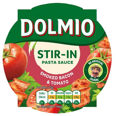 Dolmio Stir-In Smoked Bacon & Tomato Pasta Sauce, 150g