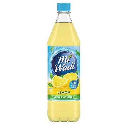 Mi Wadi Lemon No Added Sugar Squash, 1L