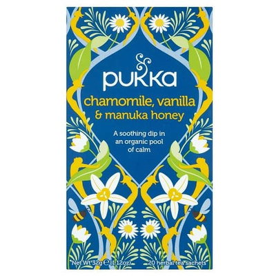 Pukka Organic Chamomile, Vanilla and Manuka Honey Tea, 20pk