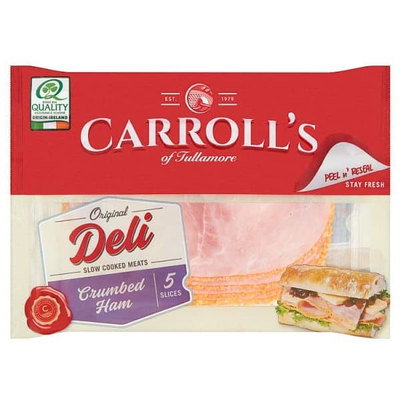 Carrolls Deli Crumbed Ham, 80g