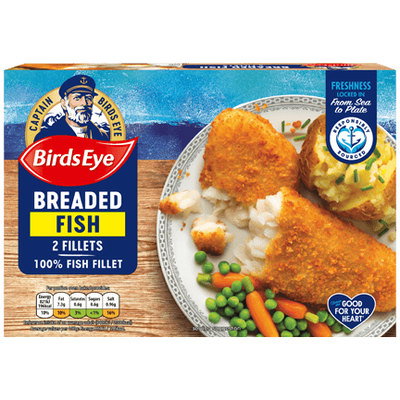 Birds Eye 2 Breaded Cod Fillets, 206g