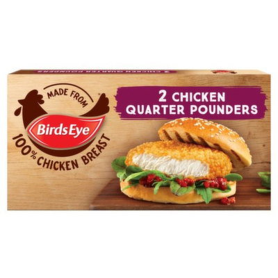 Birds Eye Chicken Burgers Quarter Pounder x 2, 227g