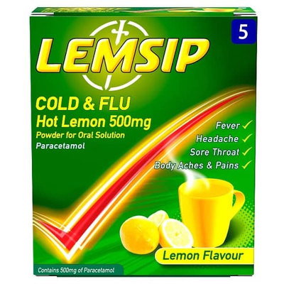 Lemsip Lemon Sachets, 5pk