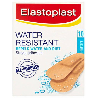 Elastoplast Water Resistant Plasters, 10pk
