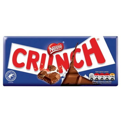 Nestle Crunch Chocolate Bar, 100g