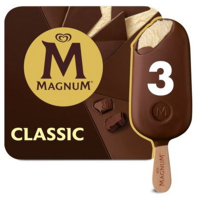 Magnum Classic Ice Cream, 3 x 100ml