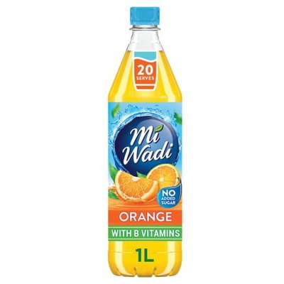 Mi Wadi Orange No Added Sugar Squash, 1L