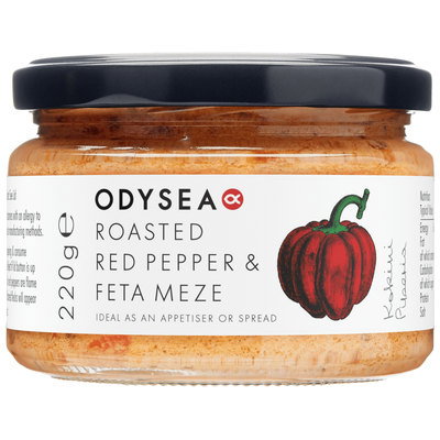 Odysea Red Pepper & Feta Meze Dip, 220g