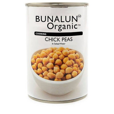 Bunalun Organic Chick Peas, 400g