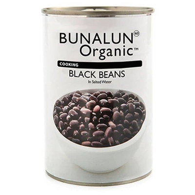 Bunalun Organic Black Beans, 400g