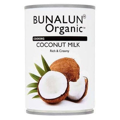 Bunalun Organic Coconut Milk 17% Fat, 400ml