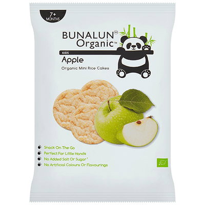 Bunalun Organic Kids Apple Rice Cakes
