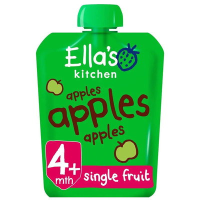 Ella's Kitchen Apples Apples Apples +4 Months Organic Baby Food, 70g