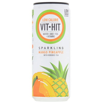 Vit Hit Sparkling Mango Pineapple With Rooibos Tea Can