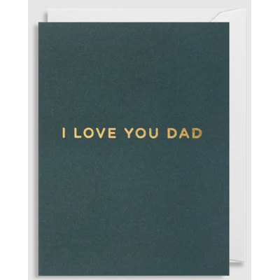 Bold Bunny 'I Love You Dad' Card (Mini Card)