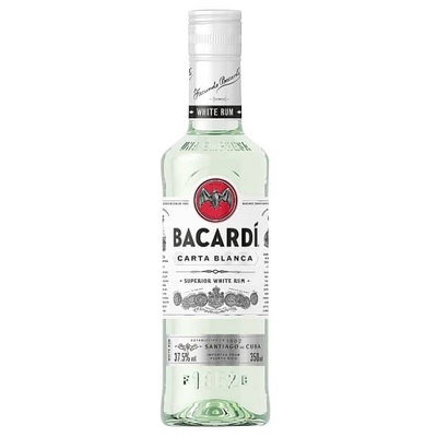 Bacardi Carta Blanca Rum, 350ml