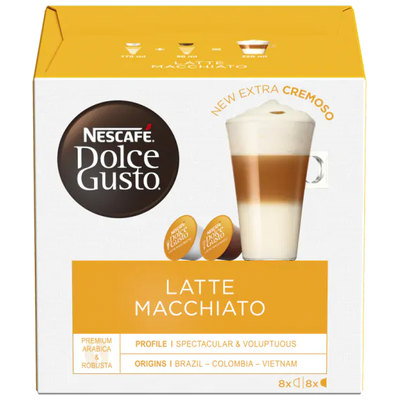 Nescafe Dolce Gusto Latte Macchiato Coffee Pods, 16pk