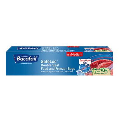 Bacofoil Freezer Bags Medium, 15pk