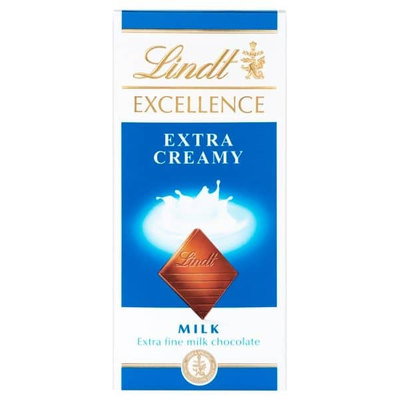 Lindt Excellence Extra Creamy Chocolate Bar, 100g