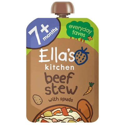 Ella's Kitchen Wonderfully Warming Beef Stew With Spuds Organic Baby Food +7 Months, 130g
