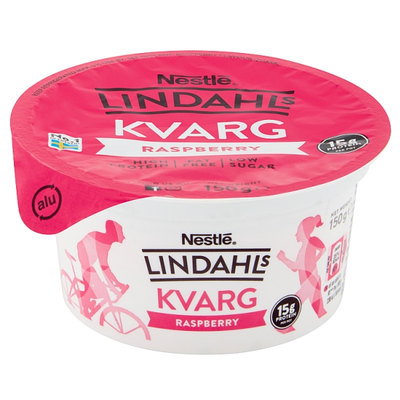 Lindahls Kvarg Raspberry Yoghurt, 150g