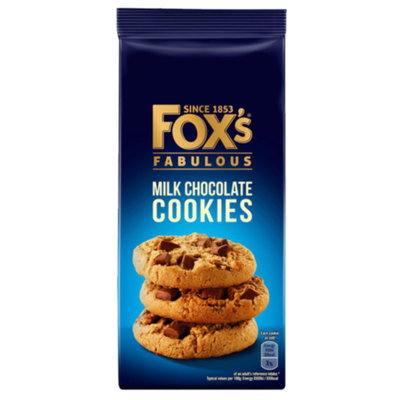 Fox's Fabulous Milk Chocolate Cookies, 180g