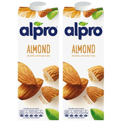 Alpro Almond Drink Original, 2 x 1L