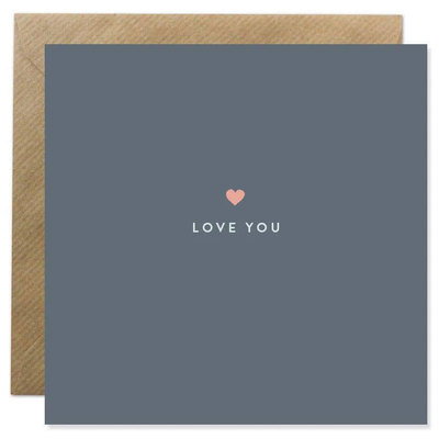Bold Bunny 'I Love You' Card