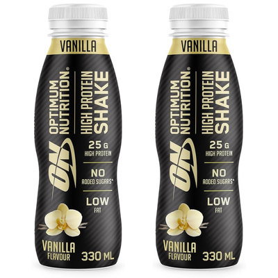 Optimum Nutrition Vanilla High Protein Shake, 2 x 330ml