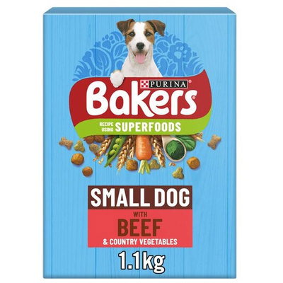 Bakers Small Dog Food Beef & Vegetables, 1.1kg
