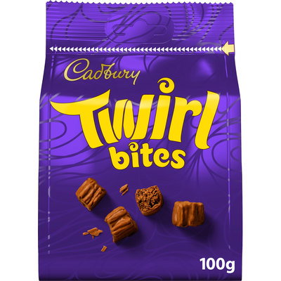 Cadbury Twirl Chocolate Bites, 100g